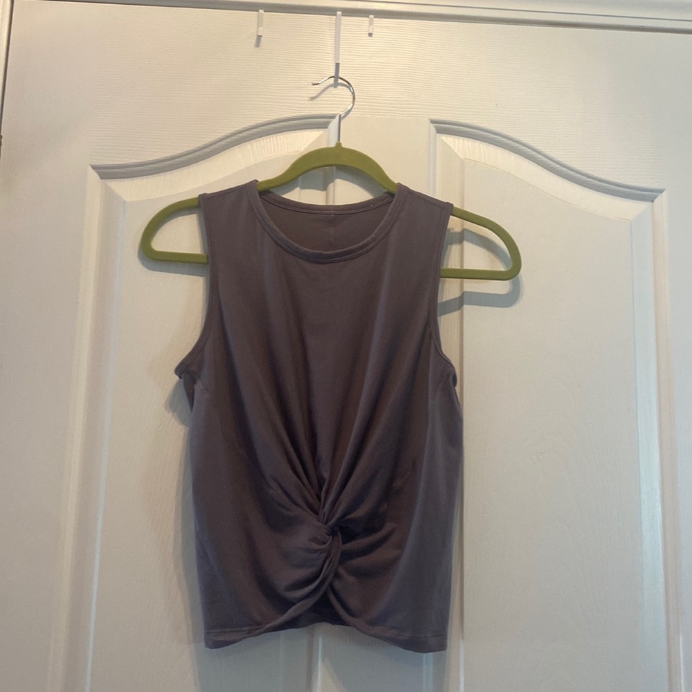 Purple Lululemon sports tank top